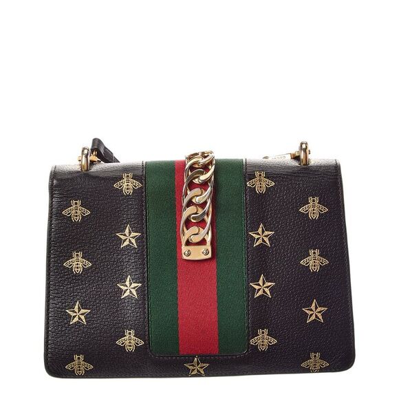 Gucci Black Leather Sylvie Medium (Authentic Pre-Loved) - Picture 2 of 4